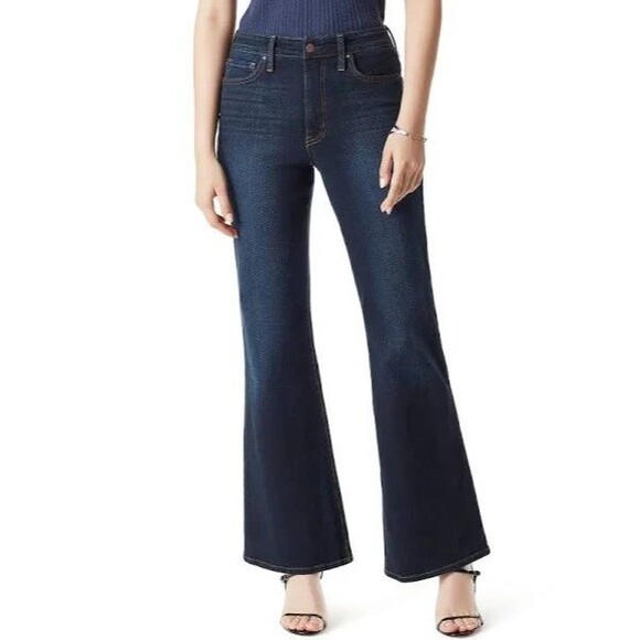 Sam Edelman womens Faultless Bay Flare Trouser Jean size 31 Navy Denim 31x32 $99 - Picture 1 of 9